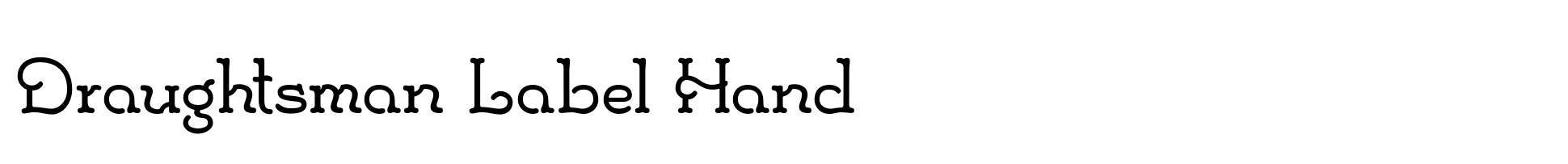Draughtsman Label Hand